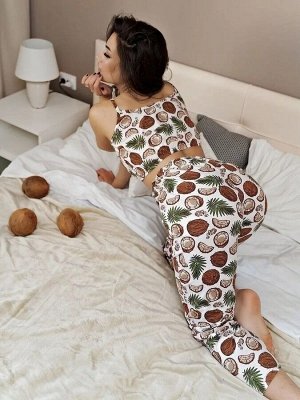 Пижама. Цвет: Бежевый
