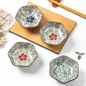 Соусник фарфоровый для подачи и сервировки, 1 шт., 9,5 х 5 х 3,2 см.