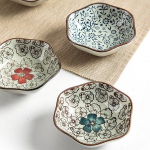 Соусник фарфоровый для подачи и сервировки, 1 шт., 9,5 х 5 х 3,2 см.