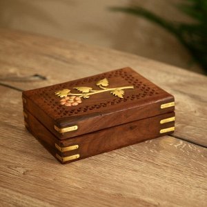 Шкатулка "Ларисса" дерево 17,8х12,7х5,7 см