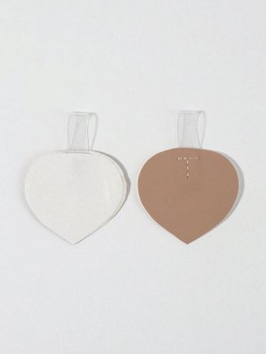 Пяткоудерживатели с петелькой, 5.8x4.4 см, бежевые