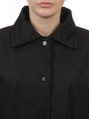 H24-216 BLACK Куртка демисезонная женская (100 гр. синтепон)