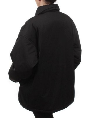 H24-216 BLACK Куртка демисезонная женская (100 гр. синтепон)
