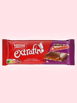 Молочный шоколад с печеньем и карамелью Nestle Extrafino 87 гр