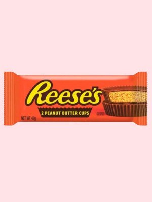 Шоколадные тарталетки с арахисовой пастой Reeses&#039;s 2 Peanut Butter Cups Hershey&#039;s Ризес 42 гр