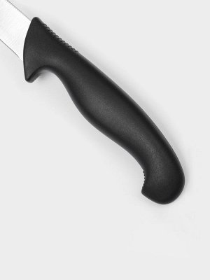 Нож кухонный для овощей Sharp, лезвие 8.5 см, нержавеющая сталь, чёрная ручка