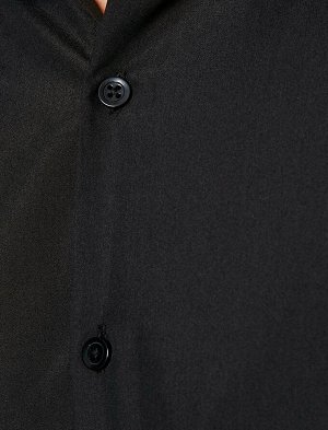 Классическая черная рубашка SLIM FIT