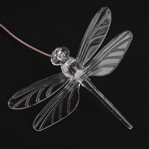 Luazon Lighting Садовый светильник «Стрекозы», уличный, на солнечной батарее, 6 LED, свечение мульти