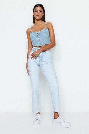 Джинсы с завышенной талией Slim Mom Jeans