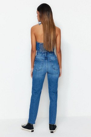 Джинсы с завышенной талией Slim Mom Jeans