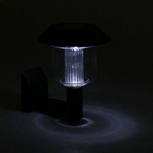 Садовый светильник «Ретро», уличный, на солнечной батарее, 9x9x12.5 см, 1 LED, свечение белое