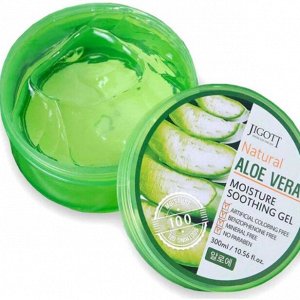 Увлажняющий успокаивающий гель с алое вера Jigott Natural Aloe Vera 300мл