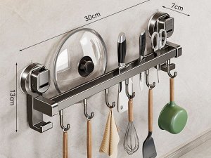 Вешалка кухонная настенная с крючками