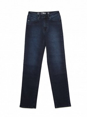 Ультраэластичные eco-friendly straight джинсы с высокой посадкой CON-156 CON-156