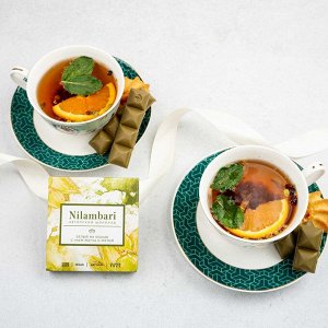 Шоколад Nilambari белый на кешью с чаем матча и мятой
