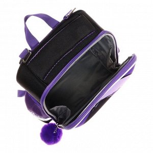 Рюкзак каркасный, 35x26x13, Seventeen, девочка EVA, фиолетовый