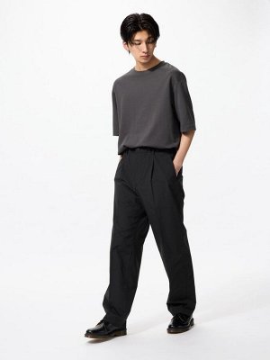 UNIQLO - широкие брюки прямого силуэта - 09 BLACK