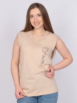 Майка. Цвет: песочный