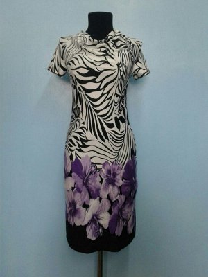 Платье трикотажное "Орхидеи" (М-192в)