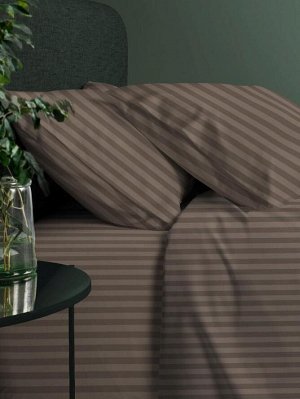 КПБ евро перкаль "Fine Line" (70х70) рис. 6793-48 Мелодия сна (латте) new