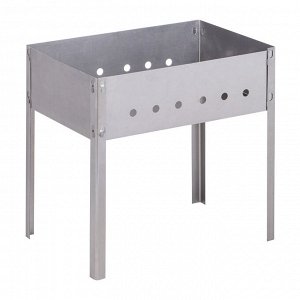 GRILLBOOM Мангал сборный "Эконом", сталь 0,4мм, 35*25*35 см, с шампурами