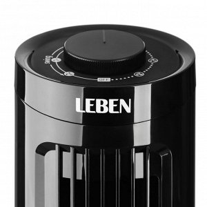 LEBEN Вентилятор колонный 13 дюймов, 3 скорости, поворот 70 градусов