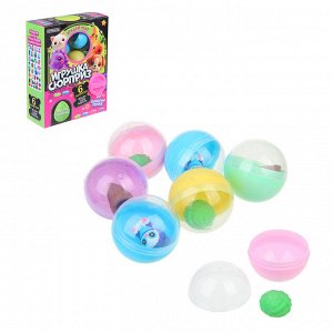 ИГРОЛЕНД Игрушка - сюрприз в яйце "Угадай Кто", PP, TPR, 23х7х17,5см, 2 дизайна
