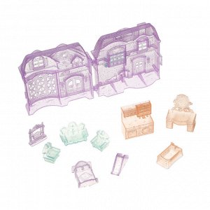 ИГРОЛЕНД Набор мебели в домике-кейсе, PP, 9х4х9,3 см, 4 диз.