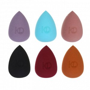ЮниLook Спонж для нанесения тональной основы, латекс, 4,5x3,5см, 3-6 цветов