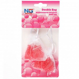 NEW GALAXY Ароматизатор воздуха пакетики Double Bag, Bubble gum