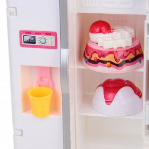ИГРОЛЕНД Набор игровой, холодильник с продуктами, 24x6,8x24 см, ABS