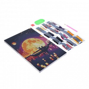ХОББИХИТ Картина из страз, комплект (стразы, основа, палочка), 20х30см, 10 дизайнов