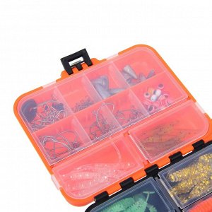 AZOR FISHING Набор оснасток для джиговой ловли в коробке, 205 предметов