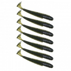KAIDA Приманка силиконовая ТВИСТЕР 3,8", 10см, 4гр, HT002, 7шт