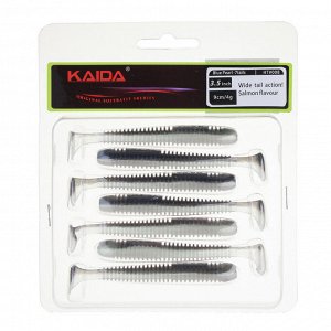 KAIDA Приманка силиконовая ТВИСТЕР 3,5", 9см, 4гр, HT008, 7шт