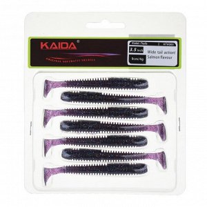 KAIDA Приманка силиконовая ТВИСТЕР 3,5", 9см, 4гр, HT005, 7шт