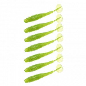 KAIDA Приманка силиконовая ТВИСТЕР 3", 8см, 4гр, HT004, 7шт