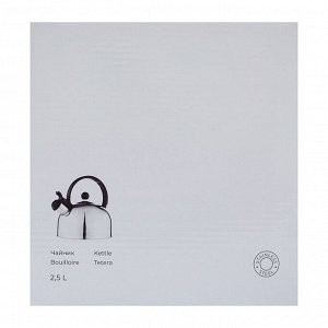Чайник стальной 2.5л, индукция, RWK007