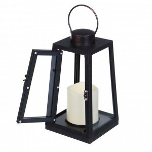 Светильник LED, 11х11хх21 см, пластик, 3xААА, цвет черный