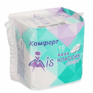 Прокладки гигиенические Mis классик софт,4 капли,п/э 10 шт