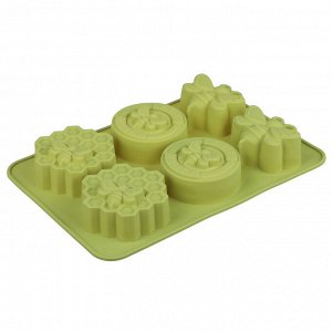 VETTA Форма силиконовая 6 ячеек, 25,5x17,5x3,0см "Медовая"
