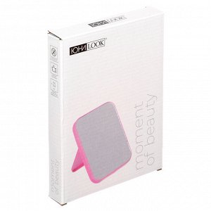 ЮНИLOOK Зеркало настольное, пластик, стекло, 13х18см, 4 цвета, ЗН19-1