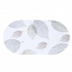 VETTA Коврик в ванну, противоскользящий, ПВХ, 65*34 см, Листья, 017