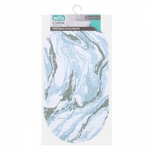 VETTA Коврик в ванну, противоскользящий, ПВХ, 65*34 см, Мрамор, 018