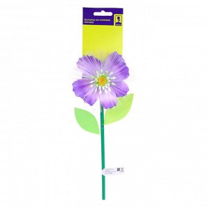 INBLOOM Фигурка на стержне Космея, 1LED, 1 реж., 11х28х3см, PS, PMMA, PVC, PP, 3xLR44