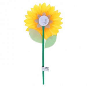 INBLOOM Фигурка на стержне Подсолнух, 1LED, 1 реж., 14х30х3см, PS, PMMA, PVC, PP, 3xLR44
