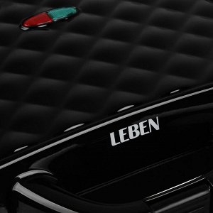 LEBEN Вафельница, 800 Вт, пластик, нерж. сталь, антипригарное покрытие