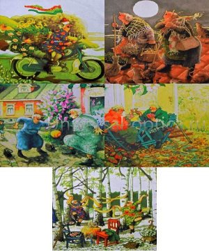 Салфетка из MF в ИУ, Весёлые старушки. Весна