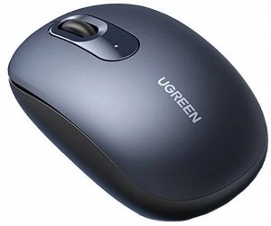 Мышь беспроводная Ugreen 2.4G 2400DPI, 4 кнопки, батарейка АА (MU105) темно-синяя