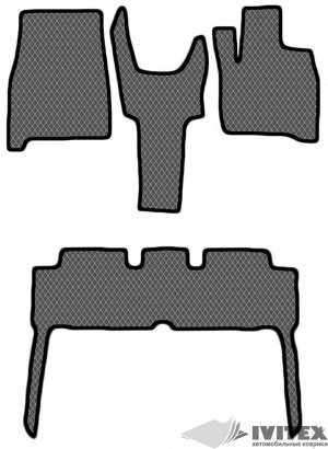 Ковры салонные 1 и 2 ряд Toyota Ipsum 2WD (2001-2009) правый руль